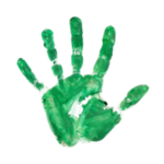 Green handprint